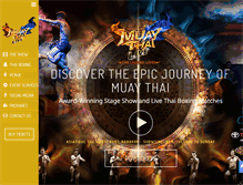 Tablet Screenshot of muaythailive.com